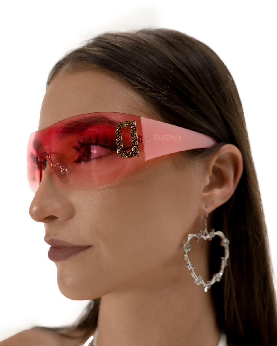 Pink Shield Sunglasses