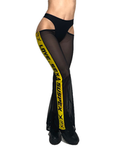 Load image into Gallery viewer, Yellow Sport Mesh Cutout Pants
