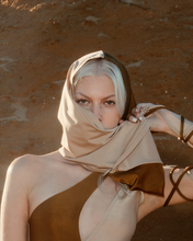 Load image into Gallery viewer, Desert Dawn Hood in Sahara Sand
