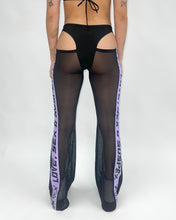 Load image into Gallery viewer, Purple Sport Mesh Cutout Pants
