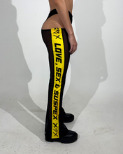 Load image into Gallery viewer, Yellow Sport Mesh Cutout Pants
